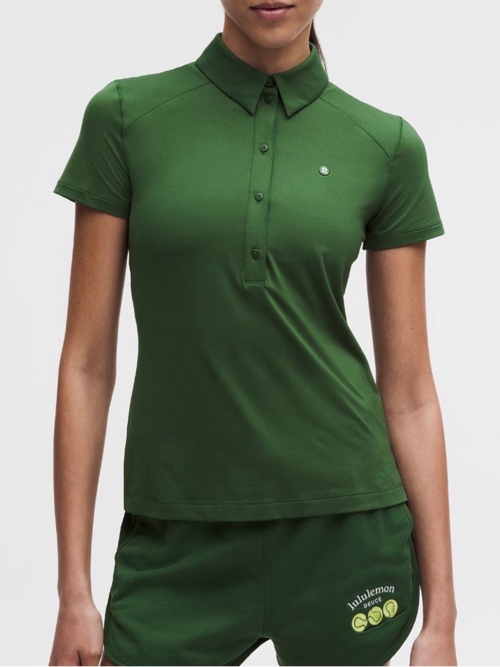 NWT 4-26 Size 4 lululemon Quick Short-Sleeve Polo Shirt Straight Hem Ivyg